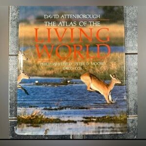 LIVING WORLD ATLAS ~ intriguing Atlas of the Living World circa 1989